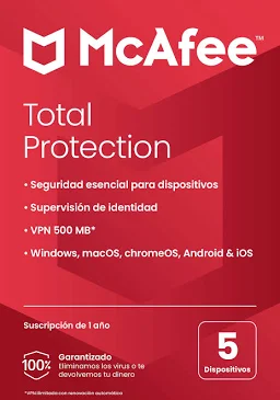 McAfee Total Protection (1 Year, 5 Devices)