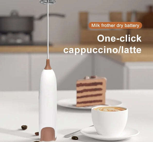 Electric Milk Frother Kitchen Drink Foamer Mixer Stirrer Coffee Cappuccino Creamer Whisk Frothy Blend Egg Beater