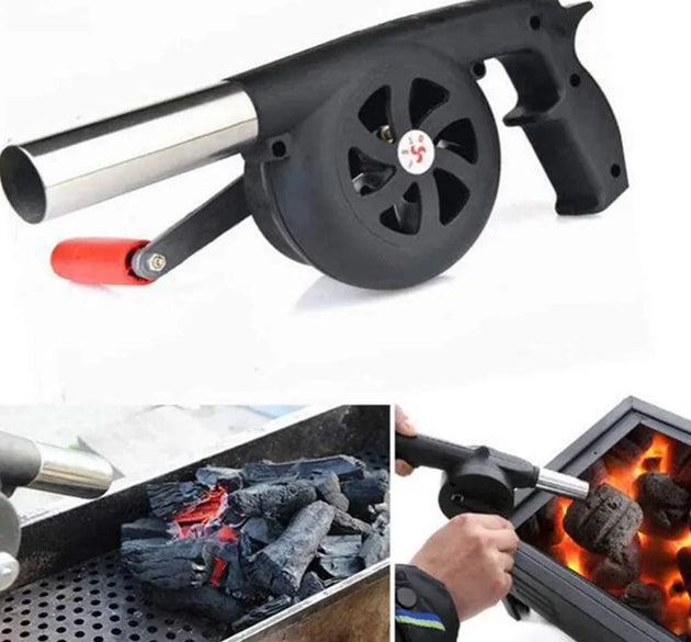 Outdoor Cooking barbecue blower Portable Hand Crank Fan Air Blower Grill Picnic Camping Stove Accessories Barbecue Tools